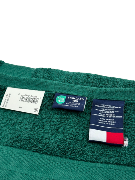 Полотенце махровое Tommy Hilfiger Modern American Банное 76х138 см Темно-зеленое (1159801152) - изображение 3