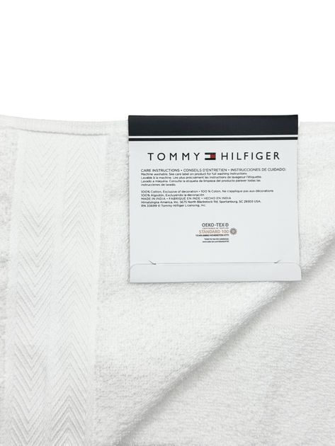 Полотенце махровое Tommy Hilfiger Modern American Банное 76х138 см Белое (1159801165) - Фото 4 Полотенце махровое Tommy Hilfiger Modern American Банное 76х138 см Белое (1159801165) - изображение 4