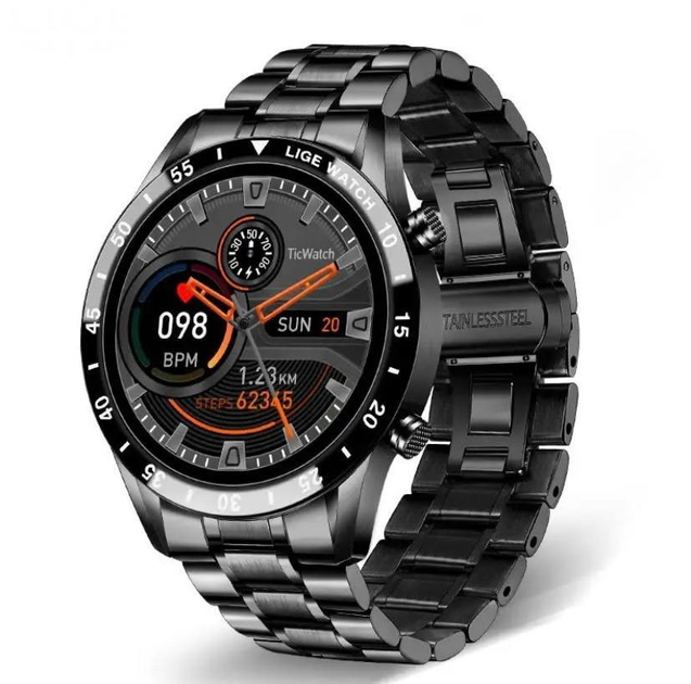 Мужские водонепроницаемые смарт-часы LIGE Smart Watch с анализом ...