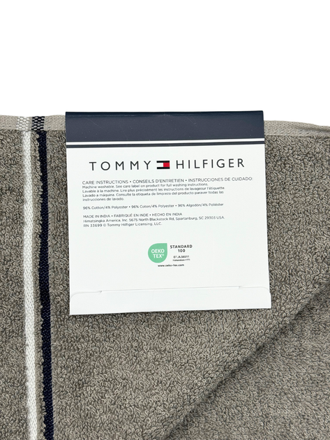 Полотенце махровое Tommy Hilfiger Modern American Банное 76х138 см Серое (1159801171) - изображение 3