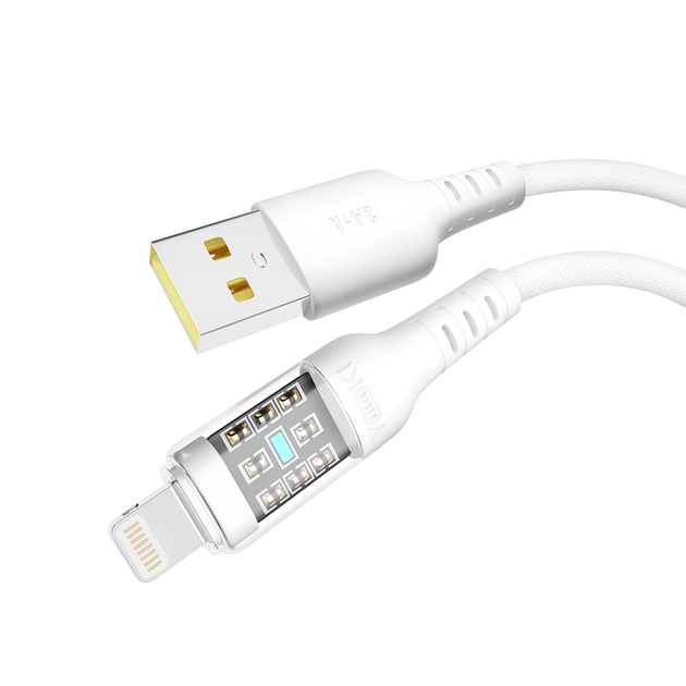 Кабель для заряджання та обміну даними USB YOKI YK-CY23 CYBER Series USB/Lightning 12W (2.4A/5V) 1.2m Білий - Фото 8 Кабель для заряджання та обміну даними USB YOKI YK-CY23 CYBER Series USB/Lightning 12W (2.4A/5V) 1.2m Білий - зображення 8