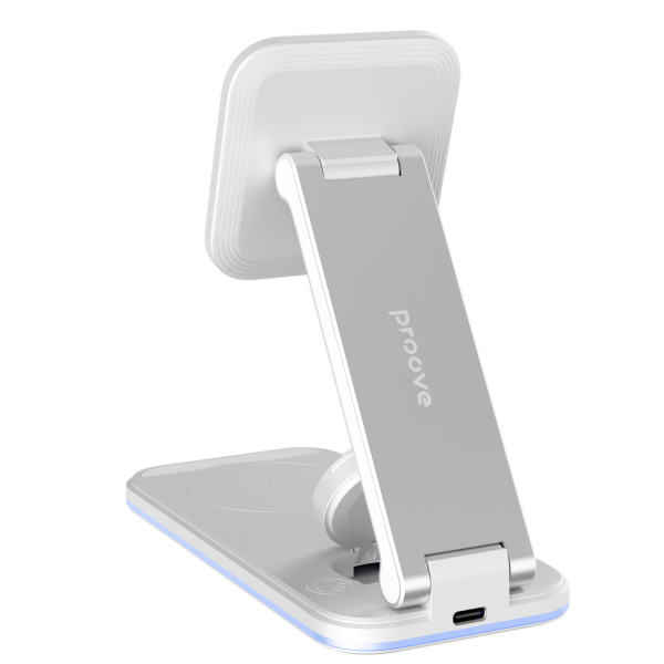 Беспроводное зарядное устройство Proove Energy Fold 3 in 1 White - Фото 4 Беспроводное зарядное устройство Proove Energy Fold 3 in 1 White - изображение 4