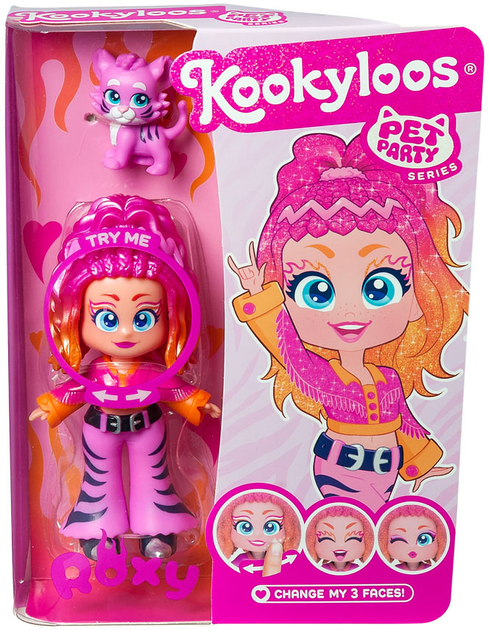 Набір фігурок Magic Box KookyLoos Pets Party Roxy з аксесуарами (8431618032459) - зображення 1