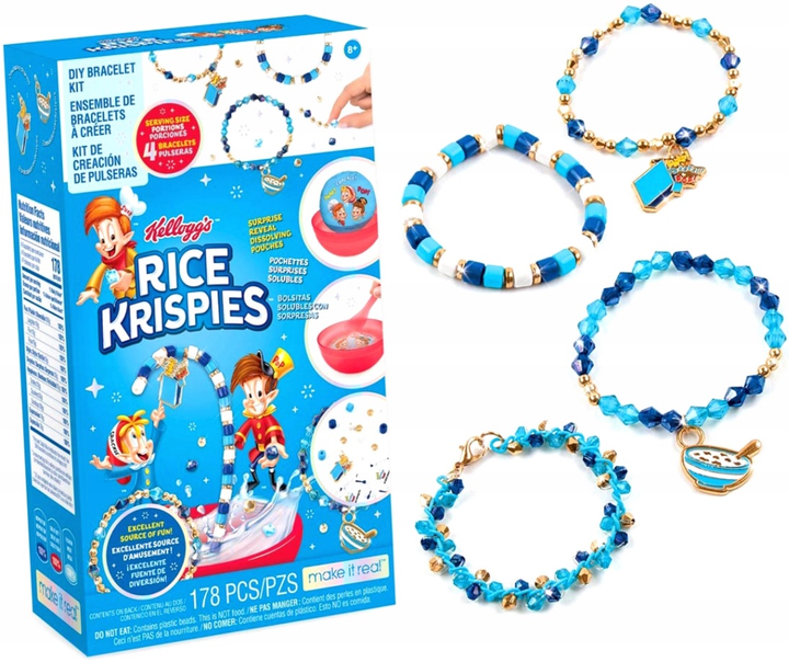 Zestaw do robienia bransoletek Make It Real Kellogg’s Rice Krispies Diy Bracelet (0695929017736) - obraz 2
