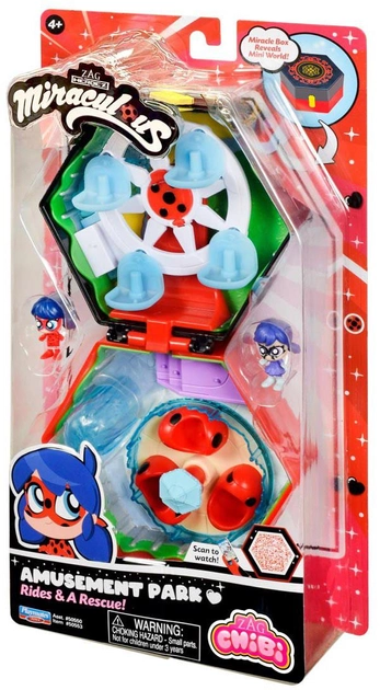 Zestaw do zabawy Playmates Miraculous Chibi Rides & Rescue Miracle Box (0043377505532) - obraz 2