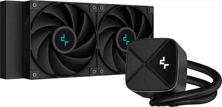 Система жидкостного охлаждения DeepCool LS520S Zero Dark Black (R