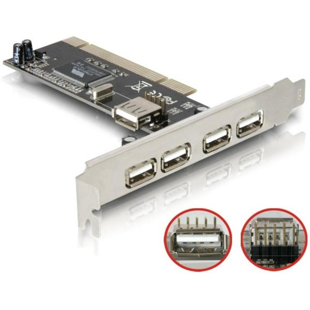 USB 2.0 PCI card, 4-port, NEC chip - изображение 1