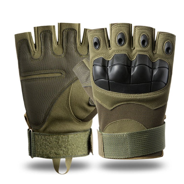 Перчатки беспалые Outdoor Tactics с защитой Olive, XL - изображение 1