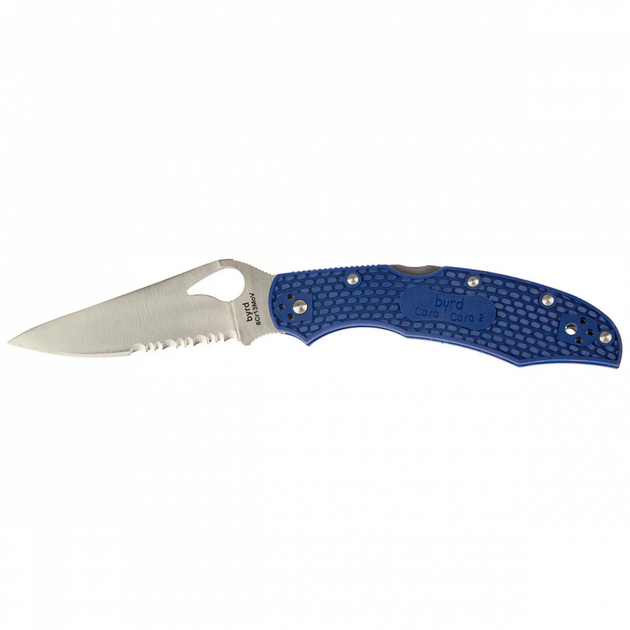 Ніж Spyderco Byrd Cara Cara 2 Half Serrated Blue - зображення 1