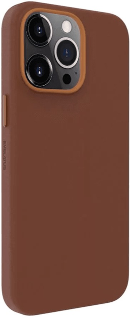 Etui plecki Evelatus Genuine Leather case with MagSafe do Apple iPhone 13 Pro Brown (4752192064075) - obraz 1