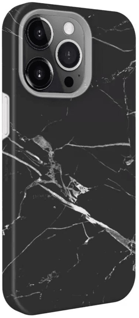 Etui plecki Evelatus Premium Silicone Case Customized Print do Apple iPhone 13 Pro Max Black (4752192062965) - obraz 1