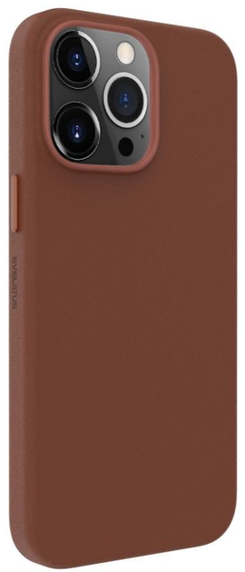 Etui plecki Evelatus Genuine Leather Case MagSafe do Apple iPhone 14 Pro Brown (4752192064174) - obraz 1