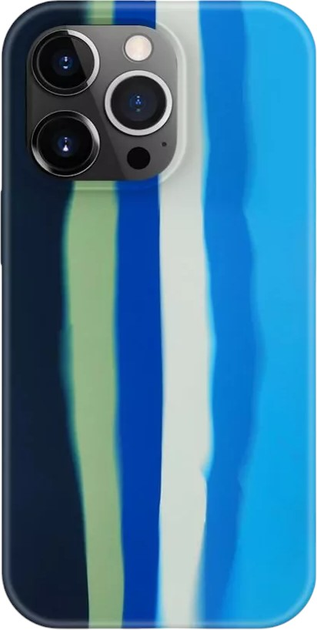 Etui plecki Evelatus Silicone case Multi-Colored do Apple iPhone 14 Pro Max Blue (4752192063368) - obraz 1