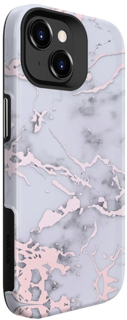 Etui plecki Evelatus Armor case Customized Print Design do Apple iPhone 15 Marble Silver (4752192068134) - obraz 1
