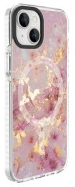 Etui plecki Evelatus MagSafe Customized Print do Apple iPhone 15 Marble Pink (4752192067144) - obraz 1