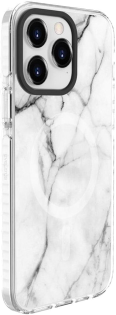 Панель Evelatus MagSafe Customized Print Marble для Apple iPhone 15 Pro Max White (4752192067281) - зображення 1