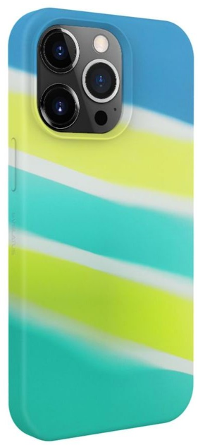 Панель Evelatus Silicone Case Multi-Colored для Apple iPhone 15 Pro Max Yellow/Green (4752192068493) - зображення 1