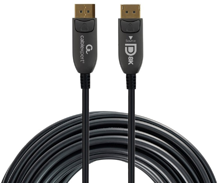 Kabel Gembird DisplayPort - DisplayPort M/M 20 m Black (CC-DP8K-AOC-20M) - obraz 1