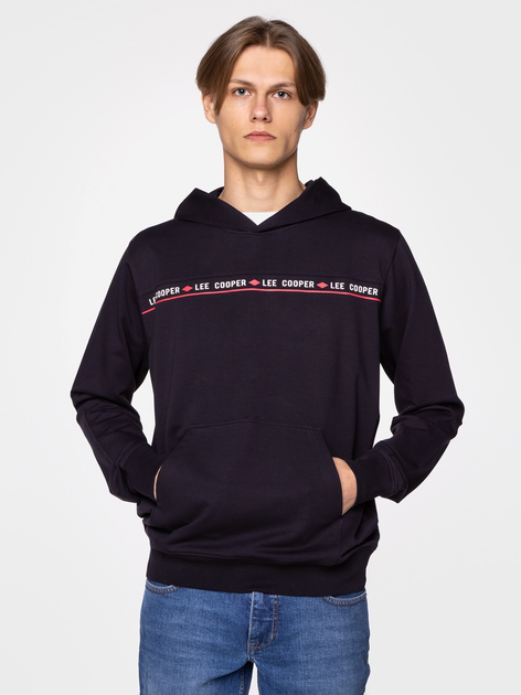 Bluza męska z kapturem kangurka Lee Cooper Eric-4261 XL Czarna (5904347393786) - obraz 3