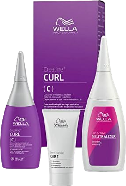 Набір засобів для завивки Wella Professionals Creatine+ Curl C для фарбованого та чутливого волосся (8005610438450) - зображення 1