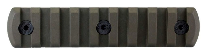 Планка DLG Tactical (DLG-112) для M-LOK, профіль Picatinny/Weaver (9 слотів) олива - зображення 2