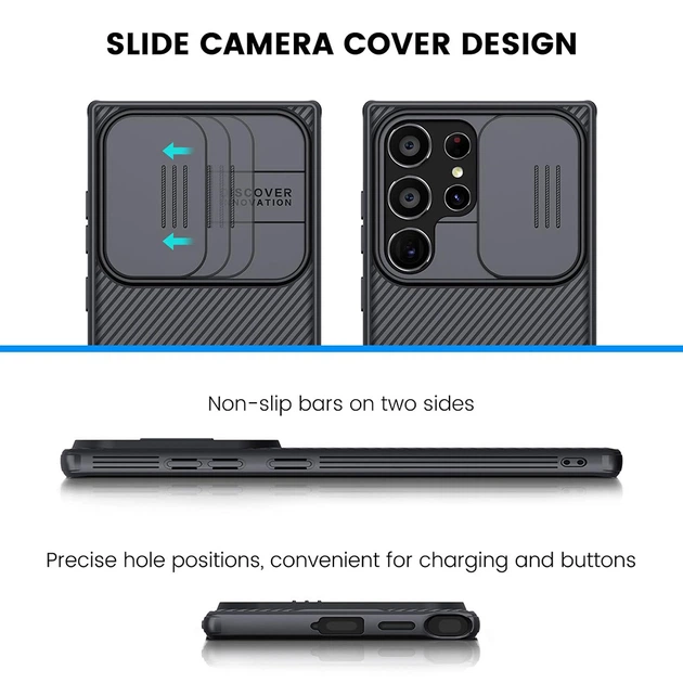 Чехол - накладка Nillkin Cam Shield Pro для Samsung Galaxy S24 Ultra black - изображение 3