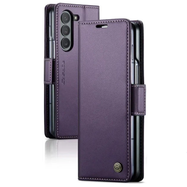 Чехол книжка CaseMe Leather Magnet Case для Samsung Galaxy Fold5 purple - Фото 1 Чехол книжка CaseMe Leather Magnet Case для Samsung Galaxy Fold5 purple - изображение 1