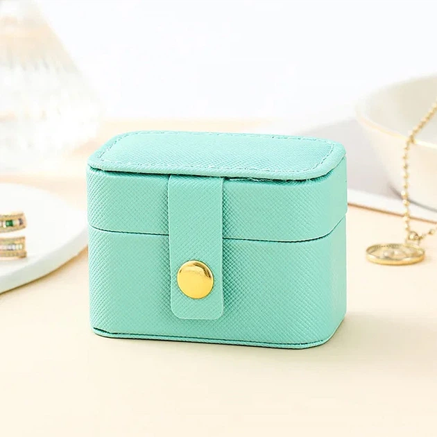 Шкатулка Casegrace SP-01244 Turquoise для колец и ювелирных изделий портативная компактная - Фото 2 Шкатулка Casegrace SP-01244 Turquoise для колец и ювелирных изделий портативная компактная - изображение 2