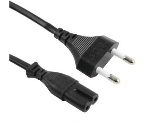 Кабель живлення 1.8m, 0.5mm, PC-184/2 CEE7/16-C7 2 pin (для побутової техніки), Black, OEM Q600 - Фото 1 Кабель живлення 1.8m, 0.5mm, PC-184/2 CEE7/16-C7 2 pin (для побутової техніки), Black, OEM Q600 - изображение 1