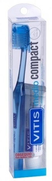 Зубна щітка Vitis Compact Medium Toothbrush (8427426026391 / 8427426055735) - зображення 1