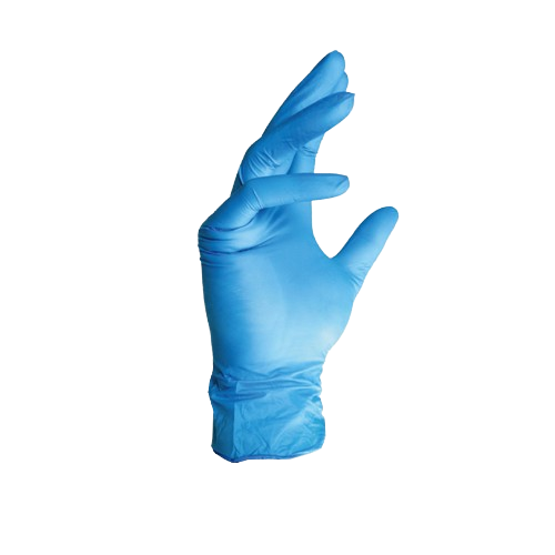 Рукавички нітрилові неопудрені одноразові р.10(XL) блакитний ДКГ - изображение 1