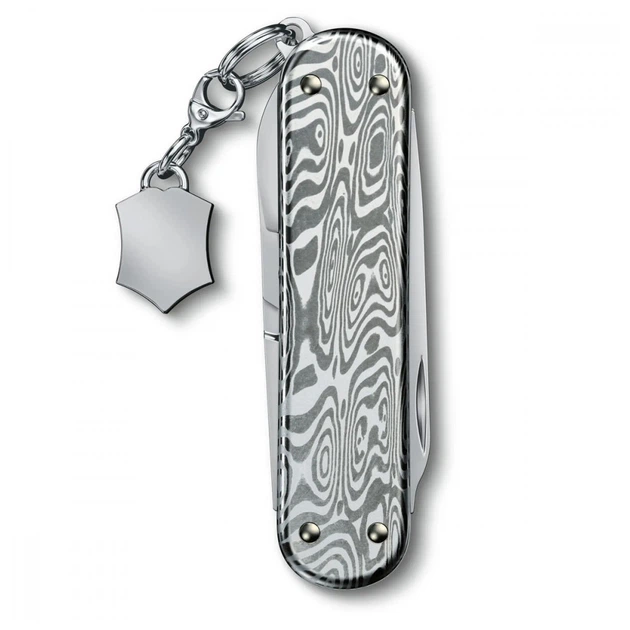 Ніж Victorinox Classic SD Brilliant Damast + брелок-лого (0.6221.34) - зображення 4