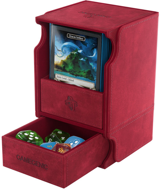 Коробка для карт Gamegenic Watchtower 100+ XL червона (4251715412138) - зображення 3