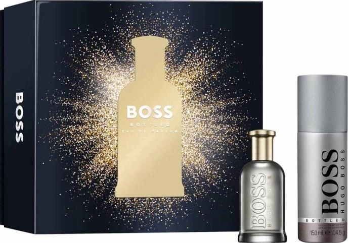Zestaw prezentowy męski Hugo Boss Boss Bottled Woda perfumowana 50 ml + Dezodorant w sprayu 150 ml (3616304679773) - obraz 1