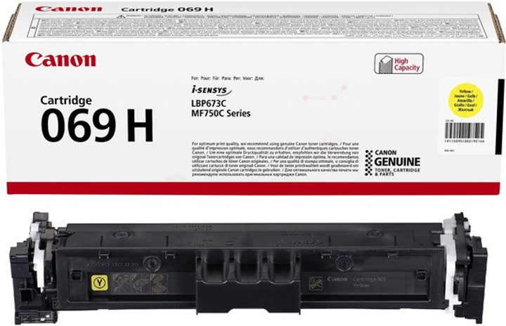 Toner cartridge Canon CRG-069H/5095C004 Yellow (5095C004) - obraz 1