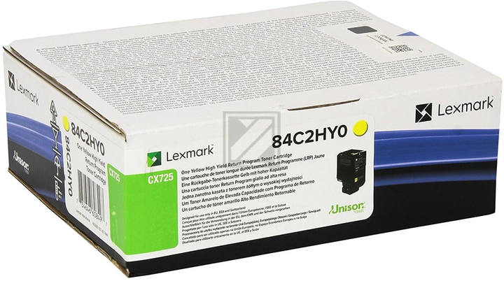 Toner cartridge Lexmark 84C2HY0 Yellow (84C2HY0) - obraz 1