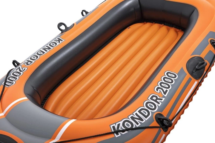 Nadmuchiwana łódź Bestway Kondor 2000 dla 1 dorosłej osoby + 1 dziecka 188 x 98 cm (6942138979756) - obraz 5