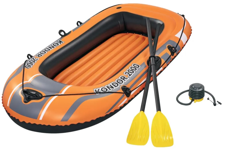 Надувний човен Bestway Kondor 2000 на 1 дорослого + 1 дитину 188 x 98 см (6942138979756) - зображення 7