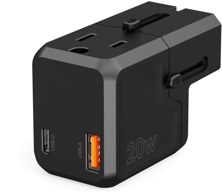 Ładowarka sieciowa Choetech Universal PD6038 USB Type-C - USB-A Black (6932112106186) - obraz 4