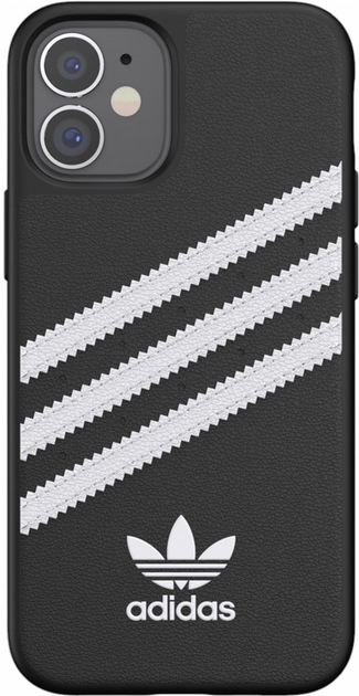 Etui plecki Adidas OR do Apple iPhone 12 mini Black/White (8718846083584) - obraz 2