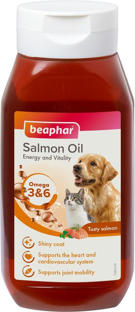 Лососевое масло для собак и котов Beaphar Salmon Oil 430 мл ...