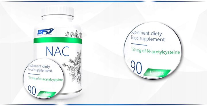 Амінокислота SFD NAC N-Acetyl L-cysteina 90 таблеток (5902837733395) - зображення 2