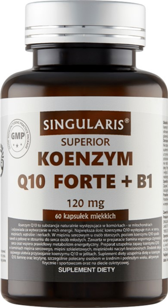 Kompleks witamin Singularis Forte Koenzym Q10 B1 120 Mg 60 caps (5903263262855) - obraz 1