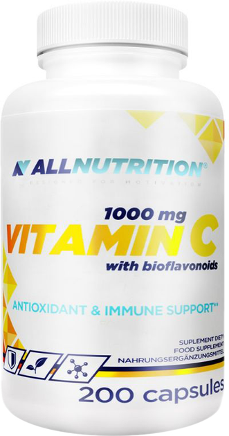 Вітамін C SFD Allnutrition 1000 Mg з Bioflavonoids 200 капсул (5902837735900) - зображення 1