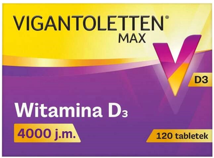 Вітамін D3 Procter & Gamble Vigantoletten Max 4000 120 таблеток (8006540740019) - зображення 1
