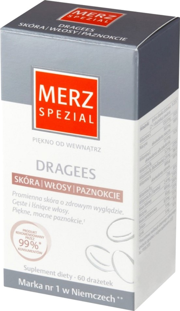 Kompleks witamin i minerałów Merz Spezial Dragees 60 szt (4008491127820) - obraz 2