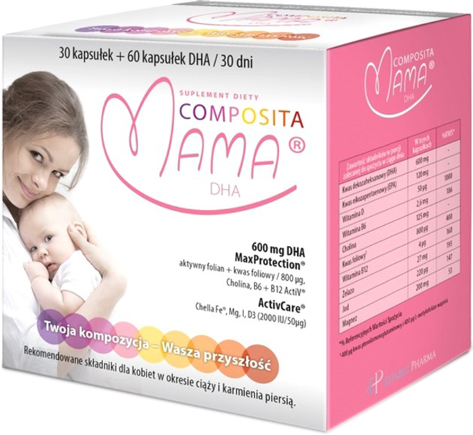 Kompleks witamin i minerałów Establo Pharma Composita Mama DHA 90 caps (5905669625012) - obraz 1