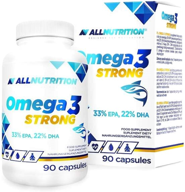 Жирні кислоти SFD Omega 3 Strong 330 EPA + DHA 220 90 капсул (5902837733180) - зображення 1