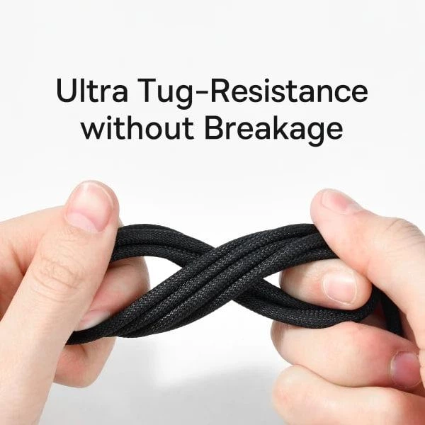 Кабель Baseus Tungsten Gold Fast Charging Data Cable USB to Type-C 100W 20V 5A 1м (CAWJ000001) Black - зображення 14