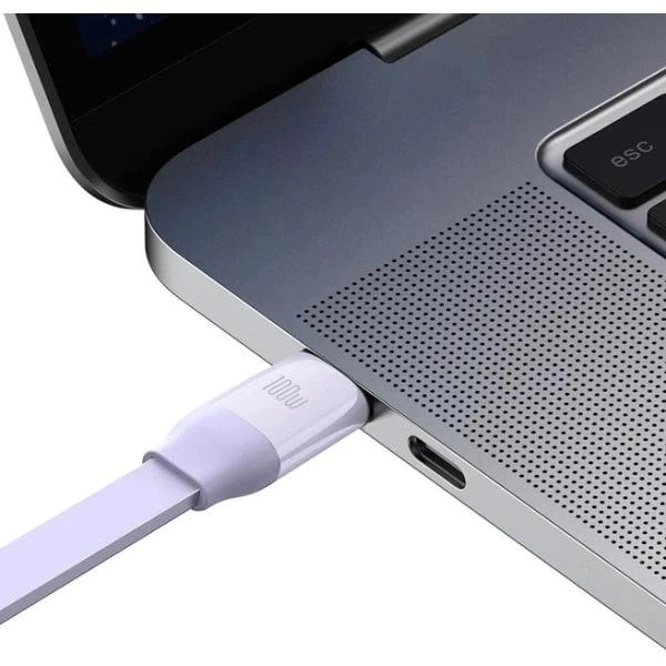 Кабель Baseus Bright Mirror 2 Series Retractable 3-in-1 Data Cable Type-C to Lightning+Type-C+MicroUSB 100W 1.1м (CAMJ010205) Purple - зображення 4